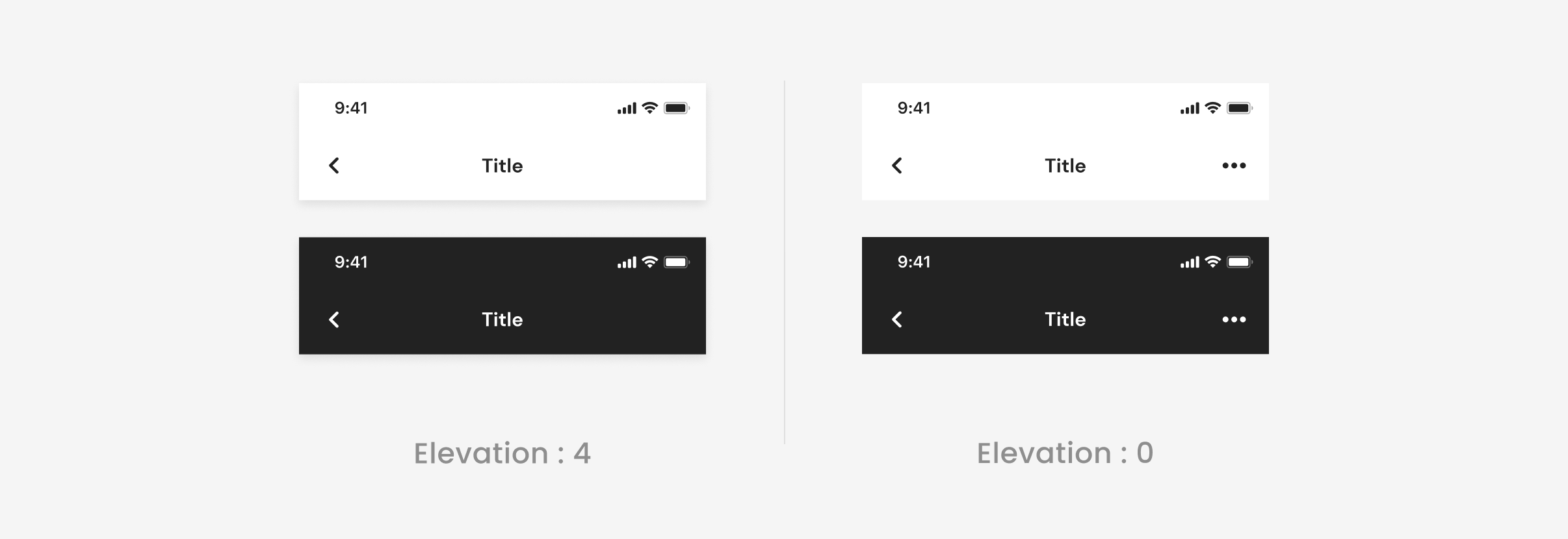 Example Appbar Elevation