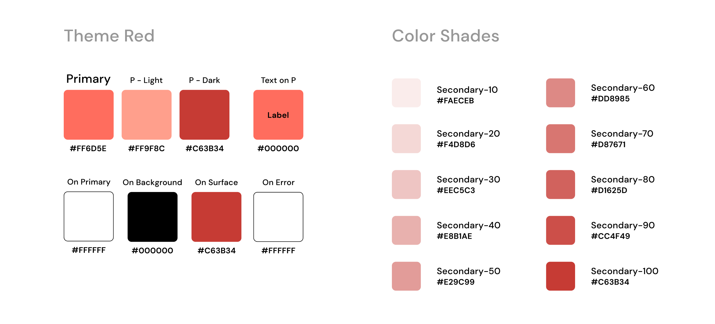 red theme overview